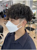 刈り上げマッシュ無造作パーマツイストスパイラルパーマツイスパ