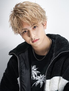 ゴールド 渋谷本店(GOALD) アップバング無造作ハイトーンショート