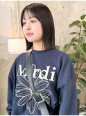 ぷつっとボブ×地毛風カラー
