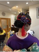 和髪アップスタイル