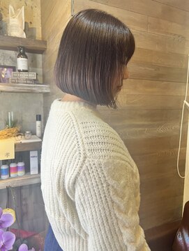 トレヘアー(tRe hair) ボブ オージュア ピンクベージュ