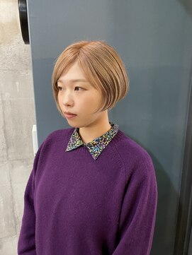 ラポ(lapo) ミルクティーベージュボブ