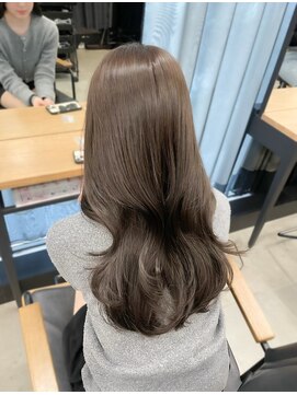 アリュウル 表参道(ALLURE) 赤み消し◎オリーブグレージュ　レイヤーカット　学割U24