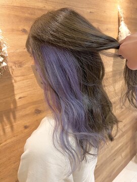 ジールサロン 阿見店(ZEAL SALON) インナーカラー♪ラベンダー
