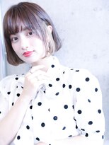 ジェニーバイメノン(JENNIE by Menon)&nbsp;タッセルボブ　ペールベージュ　インナーカラー　似合わせカット