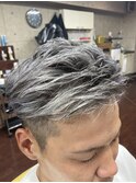 ダブルカラー  プラチナシルバー