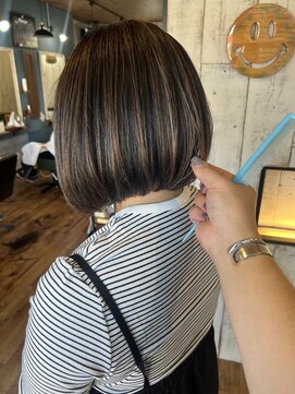 ロイズ ヘアデザイン アンド スパ(LOES) こなれミディ×イメチェンヘアスタイル×白髪ぼかしハイライト