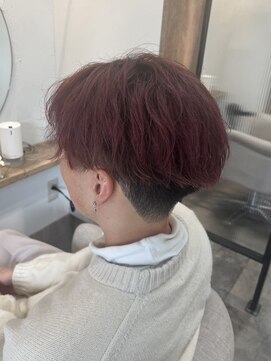 シアアルン 新小岩店(SHEER alun) ガーネットピンクカラー/メンズ/SHEERalun新小岩店