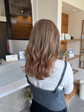 イロプラスソイ(iro + soi) beige×pail pink