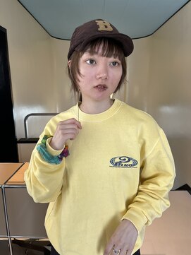 ロールアップスリーブス(ROLL UP SLEEVES) 前髪、顔周りカット／　オリーブベージュ