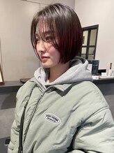 アーカイブ(archive) ショート×グラデーションカラー/レッド系♪♪/デザインカラー