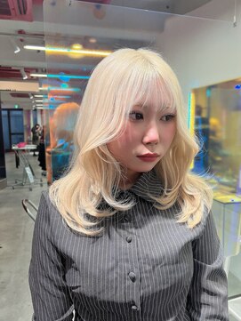 ボックスミコ(Box mico.) 前髪/アンブレラカラー/こなれミディ/イメチェン/ウェーブパーマ