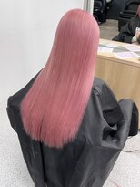 ペレ 渋谷(PELE)&nbsp;くびれヘア/アプリコットオレンジ/夏のヘアアレンジ/渋谷