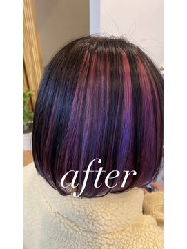 グリッター (Glitter) 30代40代50代60代☆デザインカラーパープル#脱白髪