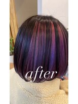 グリッター (Glitter) 30代40代50代60代☆デザインカラーパープル#脱白髪