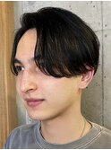 センターパート/ニュアンスパーマ/毛流れパーマ/似合わせカット