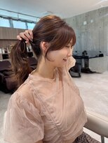 アッシュ 西船橋店(Ash)&nbsp;ブラウン×レイヤースタイル