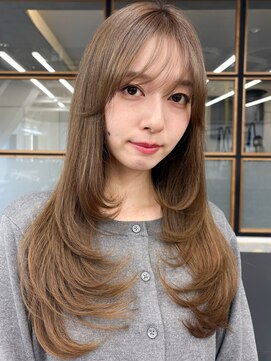 ソア 渋谷(soar) 韓国風◎シースルーバング×ロングヘアで大人可愛い小顔レイヤー