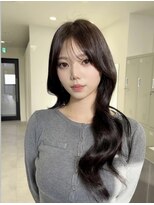 ジア(XIA)&nbsp;オリーブグレージュ/10代20代レイヤーカットロング