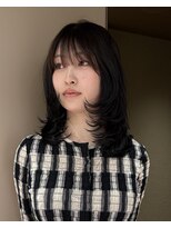 メゾンマイル 恵比寿(maison mile)&nbsp;ミディアムレイヤー×ダークグレージュ[恵比寿/髪質改善/前髪]