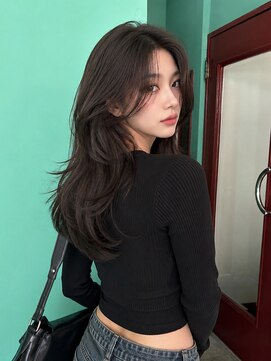 モルト 麻生(molt) ワンホンハイレイヤーカット 韓国ヘア