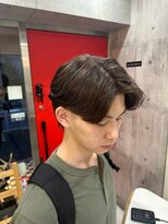 ヘアー ラボ エムツー(hair lab m2)&nbsp;ニュアンスパーマ | メンズセンターパート