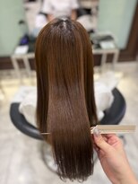 パーマ落としラボ アピッシュ 銀座(apish) パーマ落とし ストレートヘア パーマ卒業 自然なストレート
