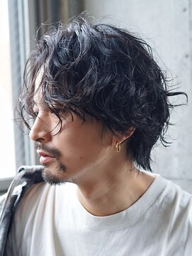 ライラ(Lyla) 20代半ば～30代色気グランジパーマ×ツイスパ メンズミディアム