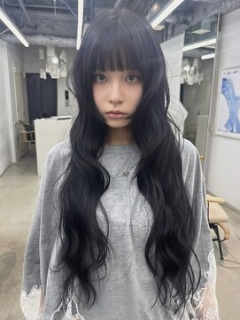 ロンプ(romp) ラベンダーグレージュ/ロングレイヤー/ハッシュカット　lll