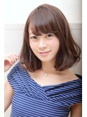 クラシカルデジタルパーマバレイヤージュロブ