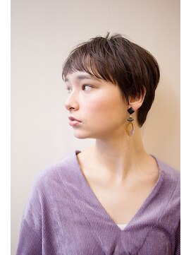 ピズム(PISM) ミニマムフレンチ小顔カット/ショコラベージュ/ベビーバング