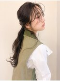 <puf>ローポニーテール×ゆる巻き/伏見/丸の内/くせ毛