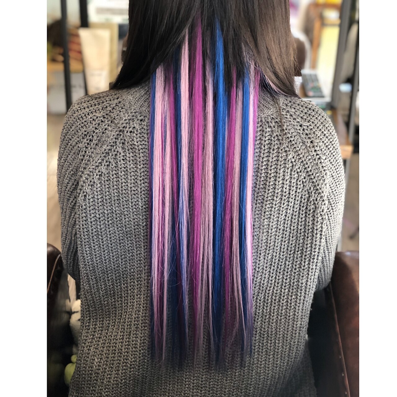 編み込みエクステ＋シールエクステ：L062290039｜ヘアーアート