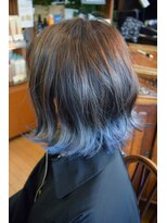 ベル(BELL)&nbsp;毛先にブルーシルバーが可愛い☆【BELL桜新町/用賀】