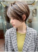 絶壁解消・ひし形・くびれ・大人ショートボブ・30代40代【猪狩】