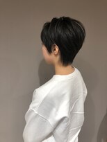 シェノン 西梅田(CHAINON) くすみブルー/大人かわいいマッシュショート/黒髪/韓国マッシュ