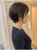 簡単スタイリング!丸みショート!