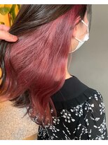 ティグルフォーヘア(TIGRE for hair)&nbsp;インナー×コーラルピンク☆ニュアンスカラー