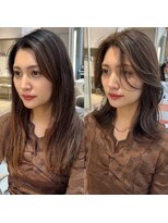 アフロートリノ(AFLOAT Leino)&nbsp;小顔ヘルシーレイヤースタイル透明感カラー【修】20代30代40代