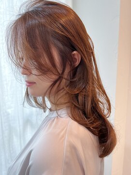 ファチュール(fAture.) 小顔レイヤー似合わせカット斜めバングくびれヘア