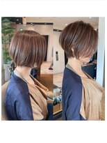 アンド ストーリーズ(&STORIES)&nbsp;大人可愛い小顔ひし形クビレ丸み20代30代40代大人ショート(蘭)