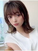 くびれミディ小顔ヘア★オリーブカラー20代30代