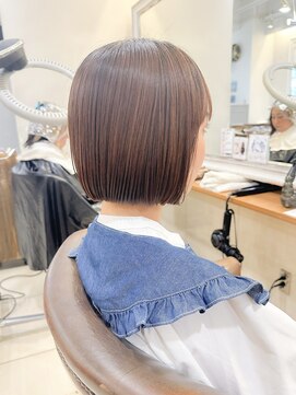 ネオリーブアイム 横浜西口店(Neolive aim) ミニボブ 360度かわいい切りっぱなしボブ【横浜】k