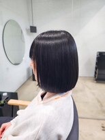 ビーヒアナウ N゜03 金沢駅西店(BE HERE NOW) 髪質改善縮毛矯正/曲がるストレート/ボブ/ブルーブラック