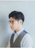 メンズビジネススタイル/アップバンクショート/刈り上げ