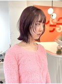 結べるボブ × ラベンダーブラウン