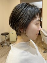 ユウヘアー 千代田橋店(U Hair)&nbsp;白髪ぼかしハイライト×ショートヘア