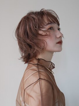 シスタ(SISTA) 前上がりボブ/パーマボブ/ピンクブラウン【自由が丘】