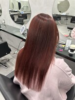 プライズ 成増店(prize)&nbsp;レッドカラー×縮毛矯正ストレート成増