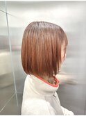 ルーツカラー/オレンジベージュ×ブラウン